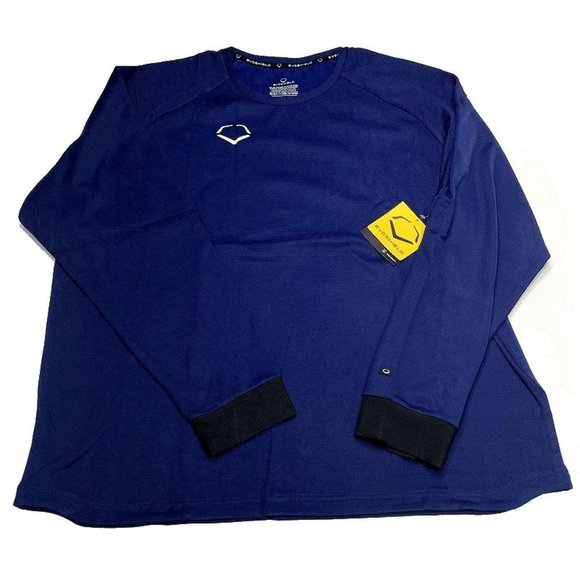 EvoShield Pro Team Heater Pullover Fleece 2XL Blue Warm Up Batting Cage Baseball - Picture 1 of 9